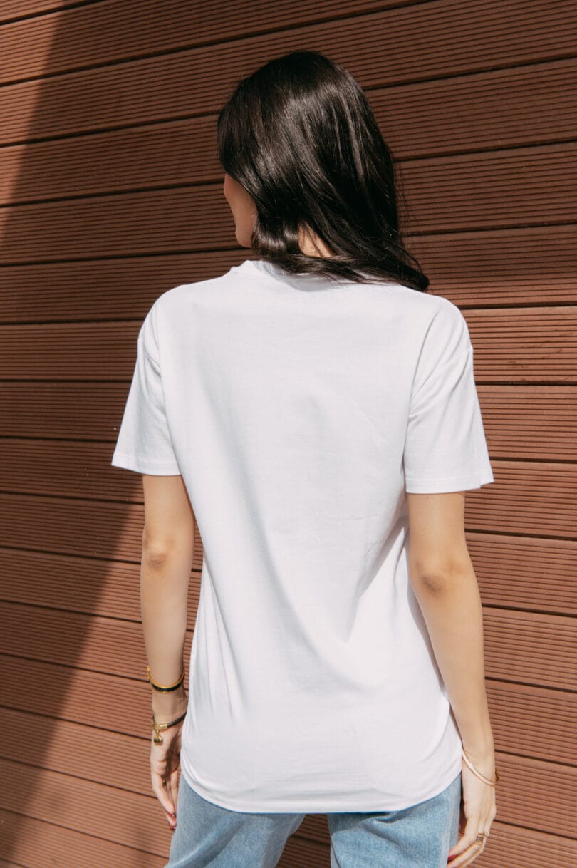 Donkey Love Blue STRASS White T-Shirt 1714 - Image 5